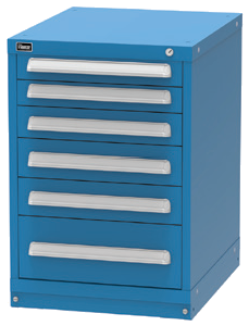 Vidmar RP1134A modular drawer cabinet, Dark Blue