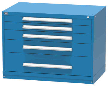Vidmar RP1146A modular drawer cabinet, Dark Blue