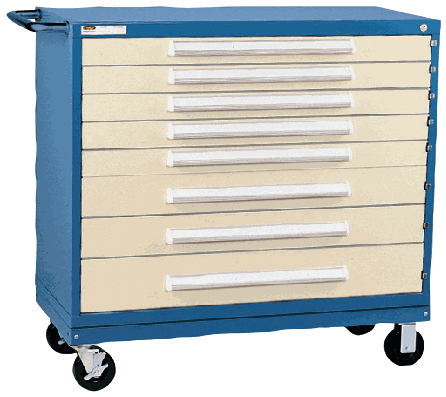 Vidmar RP1978A Mobile Cabinet, 8 drawers
