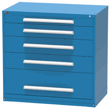 Vidmar RP2146A modular drawer cabinet, Dark Blue