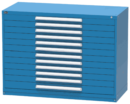 Vidmar RP2149A modular drawer cabinet, Dark Blue