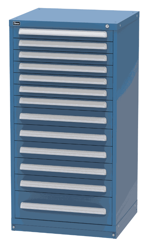 Vidmar RP3039A modular drawer cabinet, Dark Blue