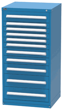 Vidmar RP3404A modular drawer cabinet, Dark Blue