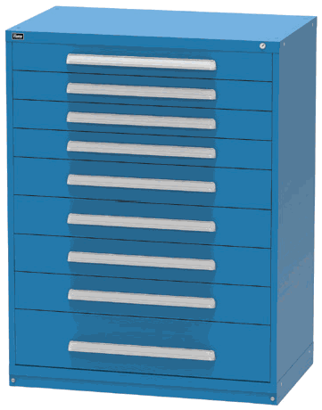 Vidmar RP3506A modular drawer cabinet, Dark Blue