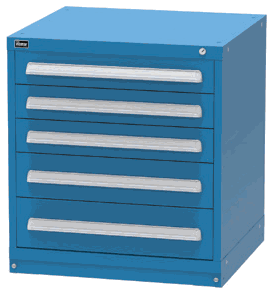 Vidmar SCU1012A modular drawer cabinet, Dark Blue