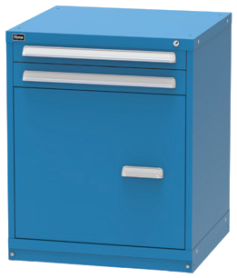 Vidmar SCU1927A modular drawer cabinet, Dark Blue
