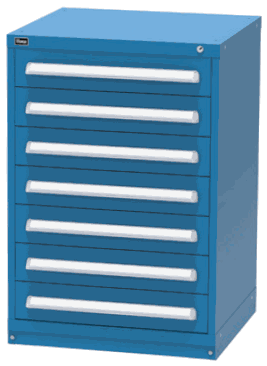 Vidmar SCU2041A modular drawer cabinet, Dark Blue