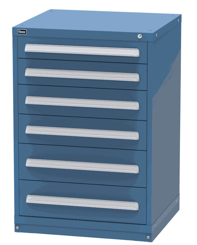 Vidmar SCU2066A modular drawer cabinet, Dark Blue