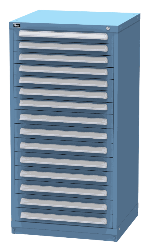 Vidmar SCU3014A modular drawer cabinet, Dark Blue