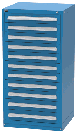 Vidmar SCU3062A modular drawer cabinet, Dark Blue