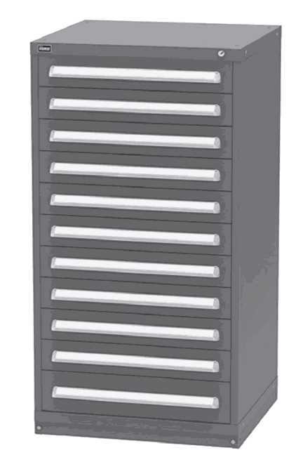 Vidmar SCU3067A modular drawer cabinet, Dark Blue