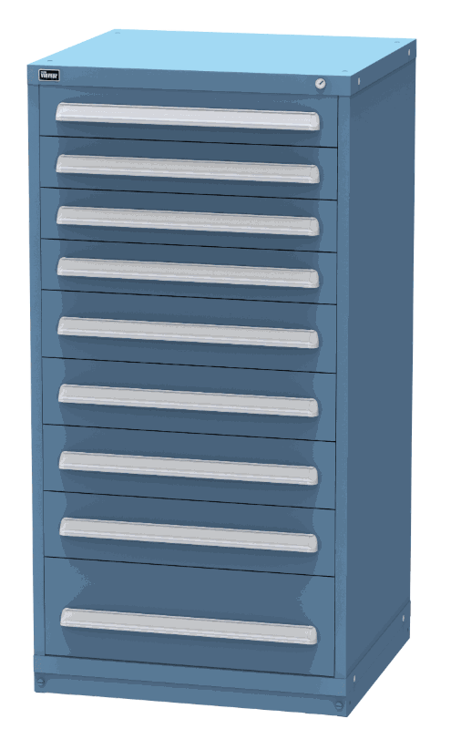 Vidmar SCU3144A modular drawer cabinet, Dark Blue