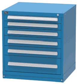 Vidmar SEP1004A modular drawer cabinet, Dark Blue