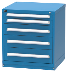 Vidmar SEP1019A modular drawer cabinet, Dark Blue