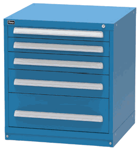 Vidmar SEP1023A modular drawer cabinet, Dark Blue
