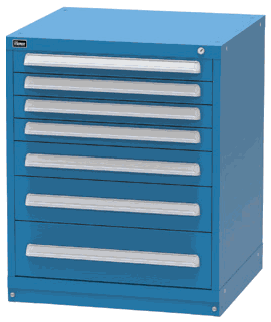 Vidmar SEP1905A modular drawer cabinet, Dark Blue