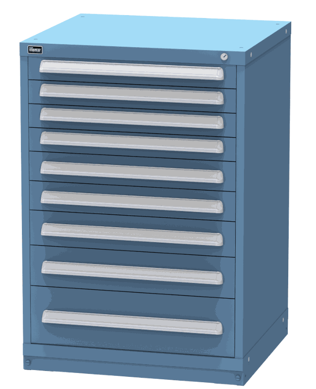 Vidmar SEP2025A modular drawer cabinet, Dark Blue