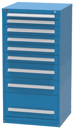 Vidmar SEP3155A modular drawer cabinet, Dark Blue
